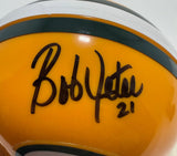 Packers Super Bowl Champion BOB JETER Signed Mini Helmet AUTO - JSA