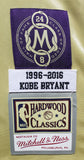 Lakers Kobe Bryant Signed M&N 1996-16 Black Mamba HOF HWC Jersey PSA/DNA #B13206