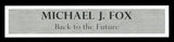 MICHAEL J. FOX AUTOGRAPHED FRAMED BACK TO THE FUTURE MOVIE POSTER BECKETT 236451