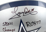 Tony Dorsett Autographed Dallas Cowboys F/S Helmet 5 Stats - JSA W *Black