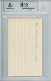 Jay Berwanger Autographed University Of Chicago Index Card Beckett Slab 37616