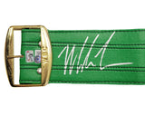 MIKE TYSON AUTOGRAPHED GREEN WBC WORLD CHAMPIONSHIP BELT BECKETT WITNESS 210831