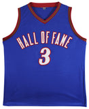 Allen Iverson Authentic Signed Blue Pro Style Jersey Autographed BAS
