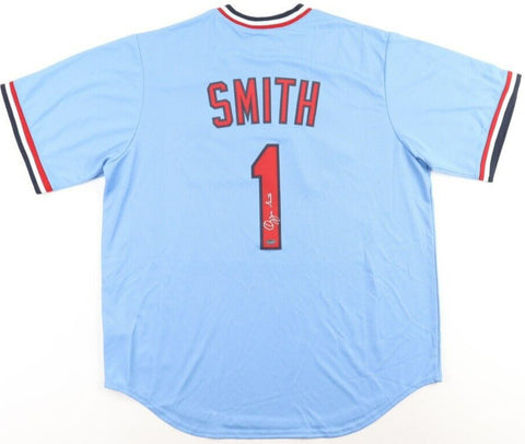 Ozzie Smith Signed Cardinals Jersey (Schwartz COA) St Louis Shortstop 1982- 1996