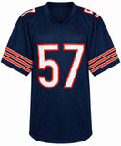 Tom Thayer (BEARS) Signed Navy Custom Football Jersey w/SB XX - (JSA COA)