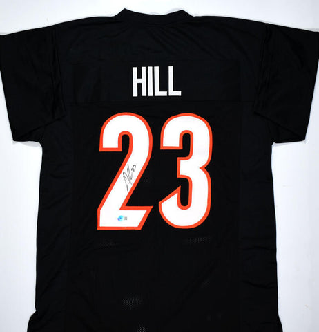 Dax Hill Autographed Black Pro Style Jersey-Beckett W Hologram *Black