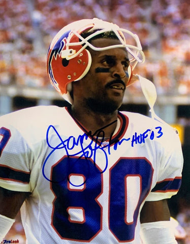 Buffalo Bills JAMES LOFTON Signed 8x10 AUTO Action Photo #4 w/ HOF '03