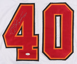 Mike Alstott Signed Tampa Bay Buccaneers Jersey (JSA COA) Bucs 6xPro Bowl Fullbk