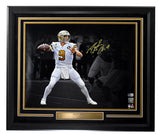 Drew Brees HOF Autographed 16x20 Photo Saints Framed Beckett 209068
