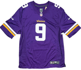 J.J. McCarthy Minnesota Viking Signed Purple Nike Game Jersey BAS Beckett