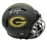 Brett Favre Signed Green Bay Packers Speed Authentic Salute to Service 4 Helmet