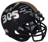 Ray Lewis Autographed Hurricanes Turnover Chain Schutt Mini Helmet Fanatics