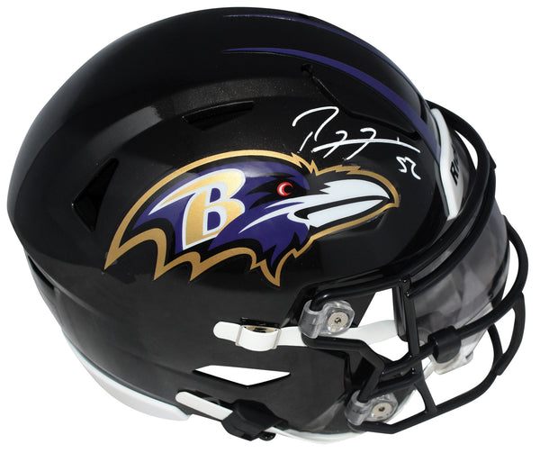 RAY LEWIS AUTOGRAPHED BALTIMORE RAVENS SPEEDFLEX MIDI HELMET BECKETT