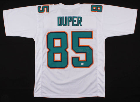 Mark "Super" Duper Signed Miami Dolphins Jersey PSA /3xPro Bowl(1983,1984,1986)