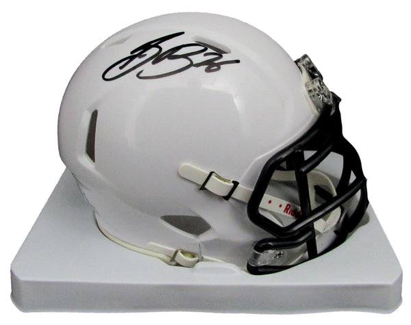 Saquon Barkley Signed/Autographed White Penn State Mini Helmet Beckett 192933