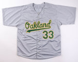 Jose Canseco Signed Athletics Jersey (Beckett) 2xWorld Series Champ/ Oakland A's