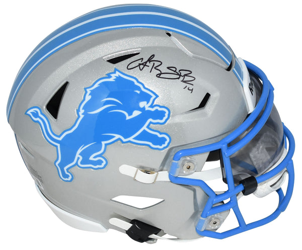 AMON-RA ST BROWN AUTOGRAPHED DETROIT LIONS SPEEDFLEX MIDI HELMET BECKETT