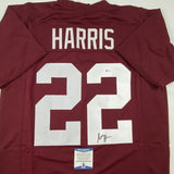 Autographed/Signed Najee Harris Alabama Red College Football Jersey Beckett BAS