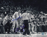 Lenny Wilkens & Les Habegger Autographed 8x10 Photo Supersonics Beckett BS36825