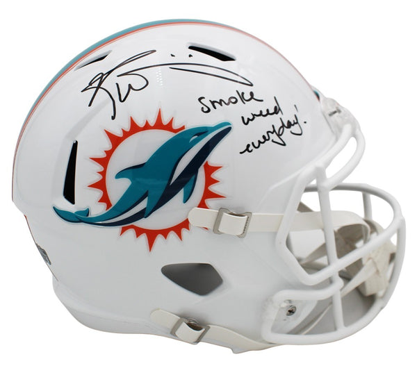 Ricky Williams Signed Miami Dolphins Speed Full Size NFL Helmet with Inscription
