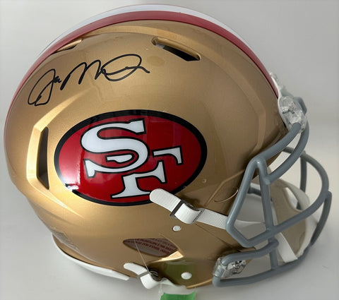 SF 49ers HOF'er JOE MONTANA Signed Full Size Authentic Speed Helmet AUTO - FAN