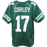 Malachi Corley Autographed/Signed Pro Style Green Jersey BAS 46313