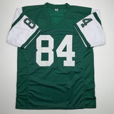 Autographed/Signed Fred Baxter New York Green Football Jersey JSA COA