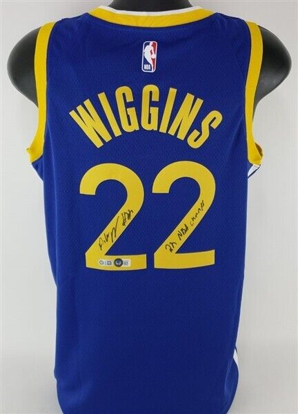 Andrew Wiggins signed jersey PSA/DNA Golden State Warriors