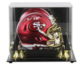 49ers Jerry Rice Authentic Signed Blaze Speed Mini Helmet W/ Case Fanatics