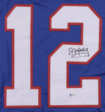Jim Kelly Signed Bills Jersey (Beckett ) Buffalo's 4xSuper Bowl Quarterback