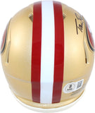 Tom Rathman Autographed/Signed San Francisco 49ers Mini Helmet Beckett 59398