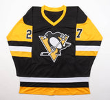 Gilles Meloche Signed Penguins Jersey (JSA) Pittsburgh Goalie 1985-1988