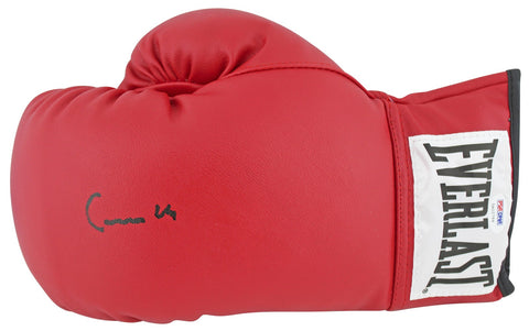 Muhammad Ali "Cassius Clay" Signed Red Everlast Boxing Glove PSA Itp #5A02784