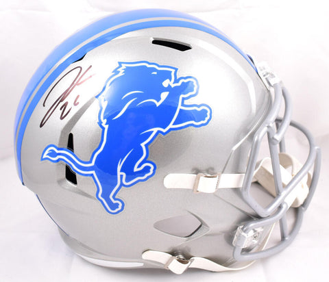 Jahmyr Gibbs Autographed Detroit Lions F/S Speed Helmet- Fanatics *Black
