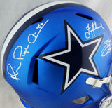 Aikman, E. Smith, Irvin Signed Cowboys F/S Blaze Helmet - Beckett/Prova Auth *Wh