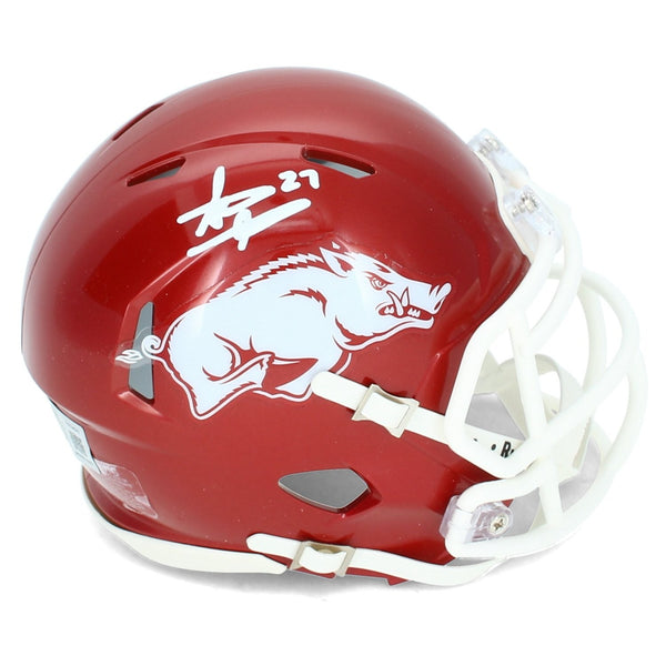 Steve Atwater Autographed Arkansas Razorbacks Speed Mini Helmet Beckett