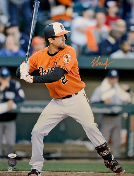 Baltimore Orioles All Star Infielder JJ HARDY Signed 16x20 Photo #1 AUTO - JSA