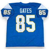 Antonio Gates Autographed SIGNED Jersey - Powder Blue - Beckett Authenticated