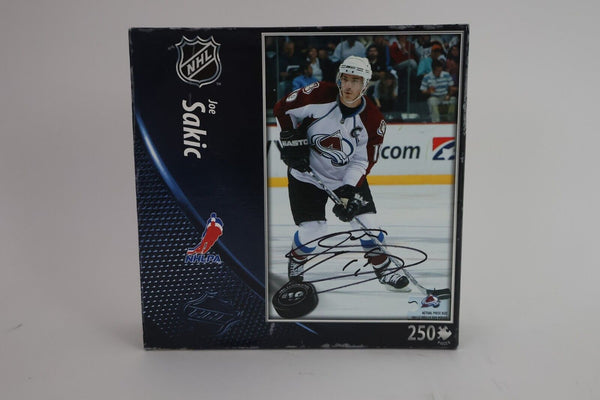 Joe Sakic Autographed Puzzle Box JSA COA