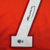 Framed Signed Bucky Irving 35x39 Tampa Bay Orange Jersey Beckett COA