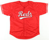 Spencer Steer Signed Cincinnati Reds Jersey (Playball Ink) 2023 Rookie Infielder