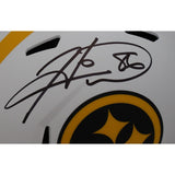 Hines Ward Autographed/Signed Pittsburgh Steelers F/S Lunar Helmet Beckett 48612