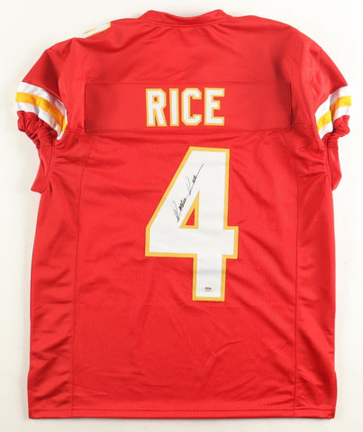 Rashee Rice Signed Kansas City Chiefs Pro Cut Jersey (PSA) 2023 Draft Pk / WR