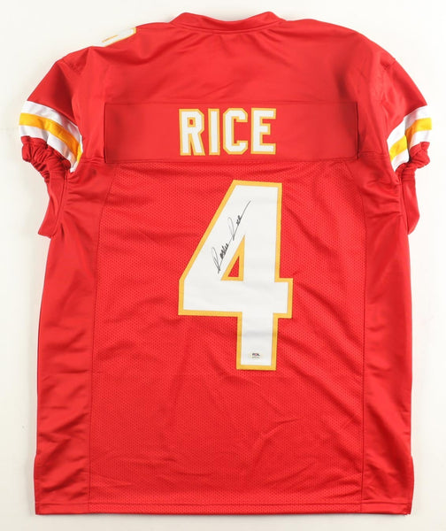Rashee Rice Signed Kansas City Chiefs Pro Cut Jersey (PSA) 2023 Draft Pk / WR