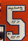Randy Gradishar Autographed/2x Inscribed Deluxe Framed Broncos Jersey BAS COA