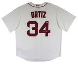 Red Sox David Ortiz Authentic Signed White Nike Jersey Autographed BAS Witnessed