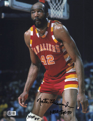 Nate Thurmond Autographed 11x14 Photo Cavaliers HOF 85 Top 50 Beckett SB30681