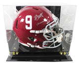 Alabama Bryce Young & DeVonta Smith Signed F/S Speed Proline Helmet W/ Case BAS