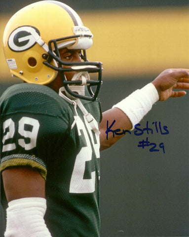 Packers Safety KEN STILLS SR. Signed 8x10 Photo #2 AUTO ~