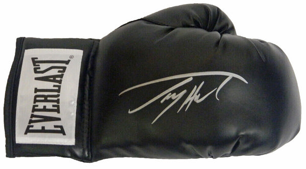 LARRY HOLMES Signed Everlast Black Boxing Glove - SCHWARTZ